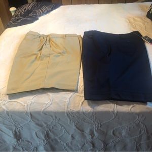 2 pair of Bermuda shorts